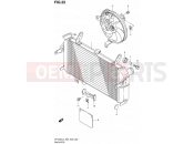 SUZUKI SFV650A L4 (2014) Gladius (E03,E28,E33) 22 - RADIATOR