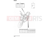 SUZUKI SFV650A L4 (2014) Gladius (E03,E28,E33) 88 - LABEL (SFV650AL4 E28)