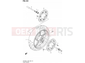SUZUKI SFV650A L4 (2014) Gladius (E03,E28,E33) 101 - FRONT WHEEL (SFV650L4 E03)