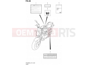 SUZUKI SFV650A L4 (2014) Gladius (E14) 48 - LABEL