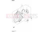 SUZUKI SFV650A L4 (2014) Gladius (E21) 40 - HEADLAMP