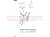 SUZUKI SFV650A L4 (2014) Gladius (E21) 69 - LABEL (SFV650UL4 E21)