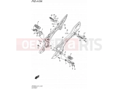 SUZUKI SFV650A L5 (2015) Gladius (E14) 415A - FOOTREST