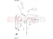 SUZUKI SFV650A L5 (2015) Gladius (E14) 462A - HANDLEBAR