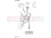 SUZUKI SFV650A L5 (2015) Gladius (E14) 496A - LABEL