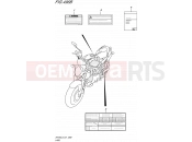 SUZUKI SFV650A L5 (2015) Gladius (E21) 496B - LABEL (SFV650AL5 E21)