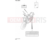 SUZUKI SFV650A L5 (2015) Gladius (E99) 496A - LABEL