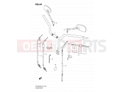 SUZUKI SFV650U K9 (2009) Gladius (E19) 44 - HANDLEBAR