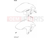 SUZUKI SFV650U L1 (2011) Gladius (E21) 85 - FRONT FENDER (SFV650AL1 E21)