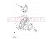 SUZUKI SFV650U L1 (2011) Gladius (E21) 120 - FRONT WHEEL (SFV650UL1 E24)