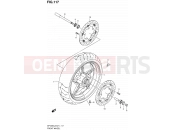 SUZUKI SFV650U L2 (2012) Gladius (E21) 117 - FRONT WHEEL (SFV650L2 E24)