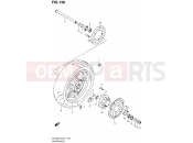 SUZUKI SFV650U L2 (2012) Gladius (E24) 138 - REAR WHEEL (SFV650L2 E21)