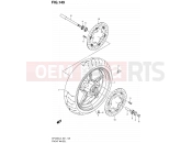 SUZUKI SFV650U L3 (2013) Gladius (E21) 149 - FRONT WHEEL (SFV650UL3 E24)
