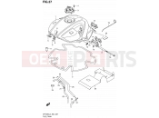 SUZUKI SFV650U L4 (2014) Gladius (E24) 37 - FUEL TANK