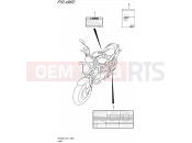 SUZUKI SFV650U L5 (2015) Gladius (E21) 496D - LABEL (SFV650UAL5 E21)