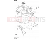 SUZUKI SFV650UA L2 (2012) Gladius (E21) 71 - FUEL TANK (SFV650L2 E21)