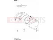 SUZUKI SFV650UA L2 (2012) Gladius (E21) 77 - FUEL TANK SIDE COVER