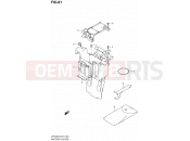 SUZUKI SFV650UA L2 (2012) Gladius (E21) 81 - BATTERY HOLDER (SFV650L2 E21)