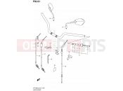 SUZUKI SFV650UA L2 (2012) Gladius (E21) 91 - HANDLEBAR (SFV650UL2 E21)