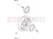 SUZUKI SFV650UA L2 (2012) Gladius (E21) 119 - FRONT WHEEL (SFV650UL2 E24)