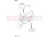SUZUKI SV1000S K7 (2007) (E19) 58 - LABEL (SV1000/U1/U2)