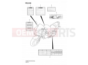 SUZUKI SV650 / SV650S K7 (2007) 54A - LABEL (MODEL K7)