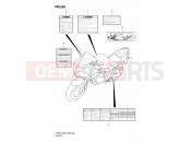 SUZUKI SV650A / SV650SA K8 (2008) 60 - LABEL (MODEL K8/K9)