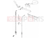SUZUKI SV650S K5 (2005) 49 - HANDLEBAR (WITH COWLING)
