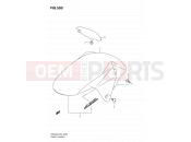 SUZUKI SV650S L0 (2010) (E02) 53B - FRONT FENDER (MODEL L0)