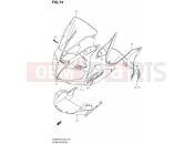 SUZUKI SV650S L2 (2012) (E02) 74 - COWLING BODY