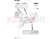 SUZUKI SV650S L5 (2015) (E19) 496A - LABEL