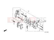 HONDA NES150Y @150 2000 F-12 FRONT BRAKE CALIPER