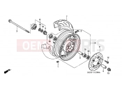 HONDA NES150Y @150 2000 F-13 FRONT WHEEL
