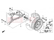 HONDA NES150Y @150 2000 F-14 REAR WHEEL / SWING