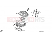 HONDA SK50MY DIO SR 2000 E-2 CYLINDER / CYLINDER HEAD