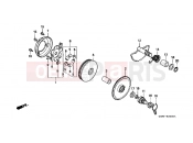 HONDA SK50MY DIO SR 2000 E-6 DRIVE FRONT / DRIVE SHAFT