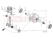 HONDA SK50MY DIO SR 2000 E-10 CRANKSHAFT / PISTON