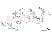 HONDA SK50MY DIO SR 2000 F-17 EXHAUST DRUM