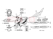 HONDA SES1253 Dylan 125 2003 F-30-1 SIGN / STRIP (2E / 2ED / 2F)