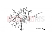 HONDA SES1254 Dylan 125 2004 E-7 RIGHT CRANKSHAFT COVER