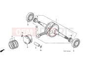 HONDA SES1254 Dylan 125 2004 E-16 CRANKSHAFT / PISTON