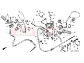 HONDA SES1254 Dylan 125 2004 F-3 HANDLE LEVER / SWITCH / CABLE