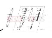 HONDA SES1254 Dylan 125 2004 F-11 FRONT FORK