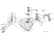 HONDA SES1254 Dylan 125 2004 F-16 FUEL TANK