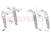 HONDA SES1254 Dylan 125 2004 F-21 REAR SHOCK ABSORBER