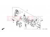 HONDA SES1503 Dylan 150 2003 F-12 FRONT BRAKE CALIPER