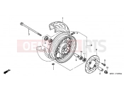 HONDA SES1503 Dylan 150 2003 F-13 FRONT WHEEL