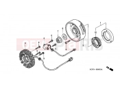 HONDA SES1504 Dylan 150 2004 E-8 GENERATOR