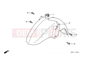 HONDA FES2501 Foresight 2001 F-9 FRONT FENDER