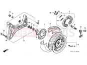 HONDA FES2501 Foresight 2001 F-18 REAR WHEEL